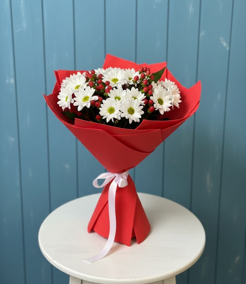 Букет цветов из: Хризантемы в Городищи