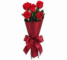Букет 5 Красных роз Эдлесс Лав в Городищи