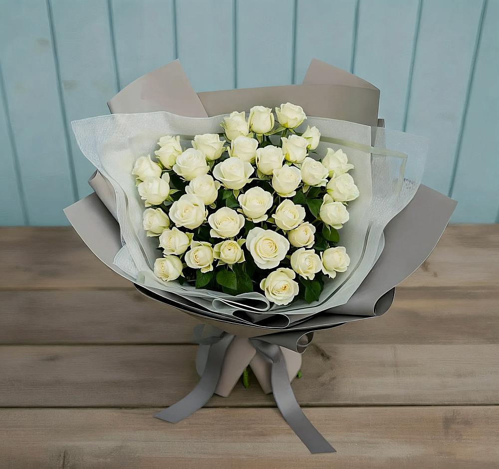 Букет Белоснежная нежность в Городищи
