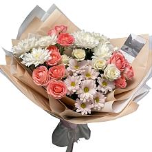 Букет цветов из:  Розы и Хризантемы #REPLACE_PRED# Городищи