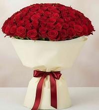 Букет 101 Красная роза Милано в Городищи
