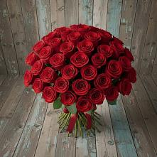 Букет 55 Красных роз Фридом #REPLACE_PRED# Городищи