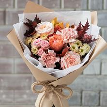 Букет цветов из:  Гвоздики, Хризантемы и Розы в Городищи