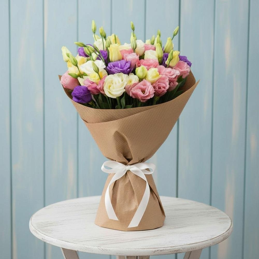 Букет цветов из: Лизиантусы в Городищи