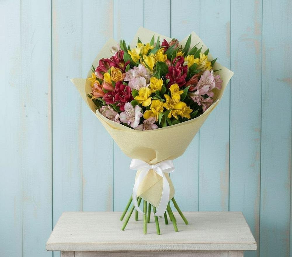 Букет цветов из: Альстромерии в Городищи