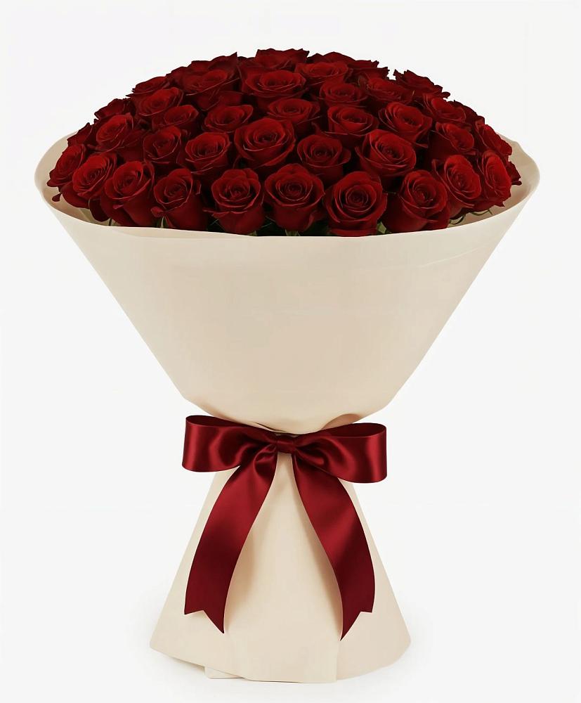 Букет 101 Бордовая роза Блэк Бакарра в Городищи