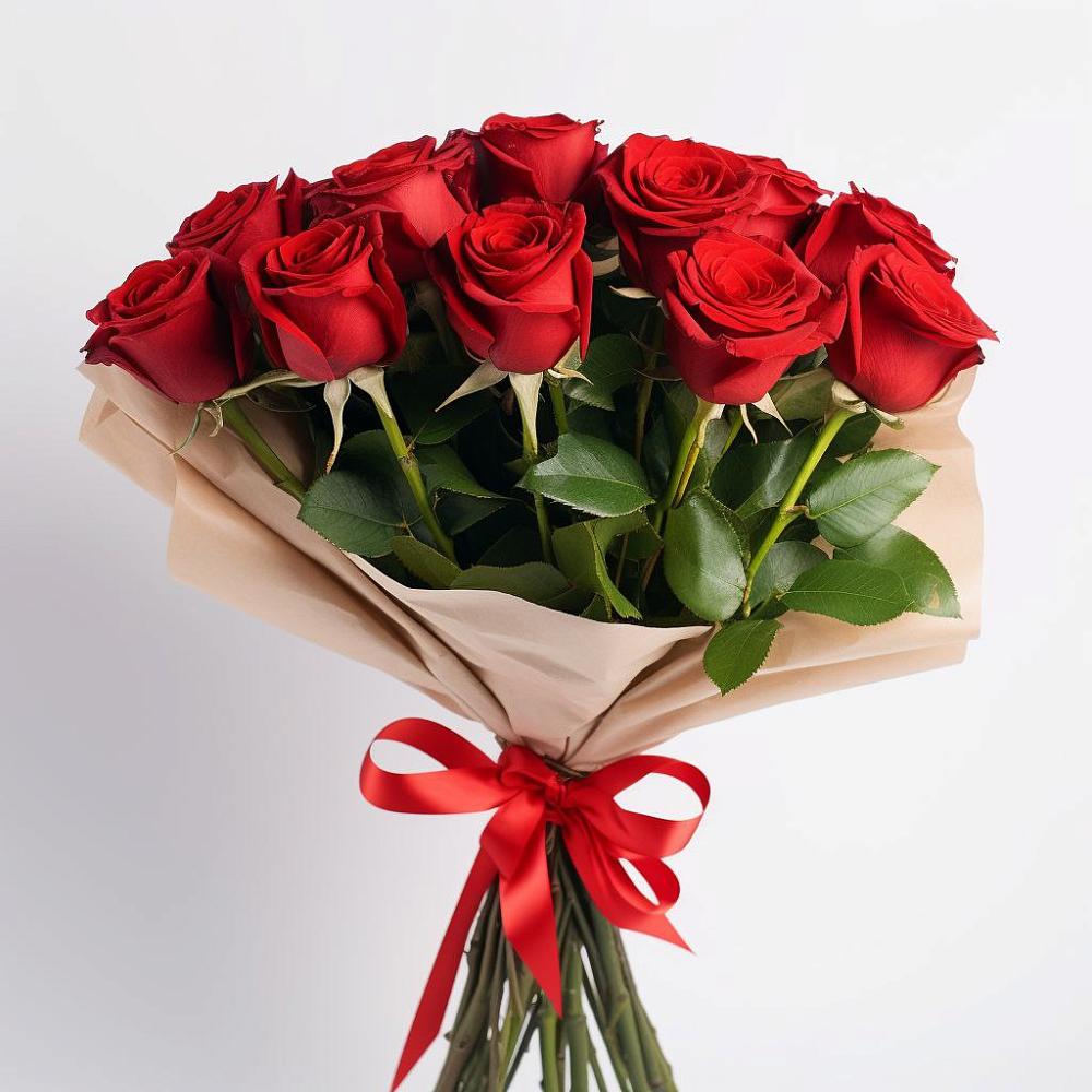 Букет 11 Красных роз Эдлесс Лав в Городищи