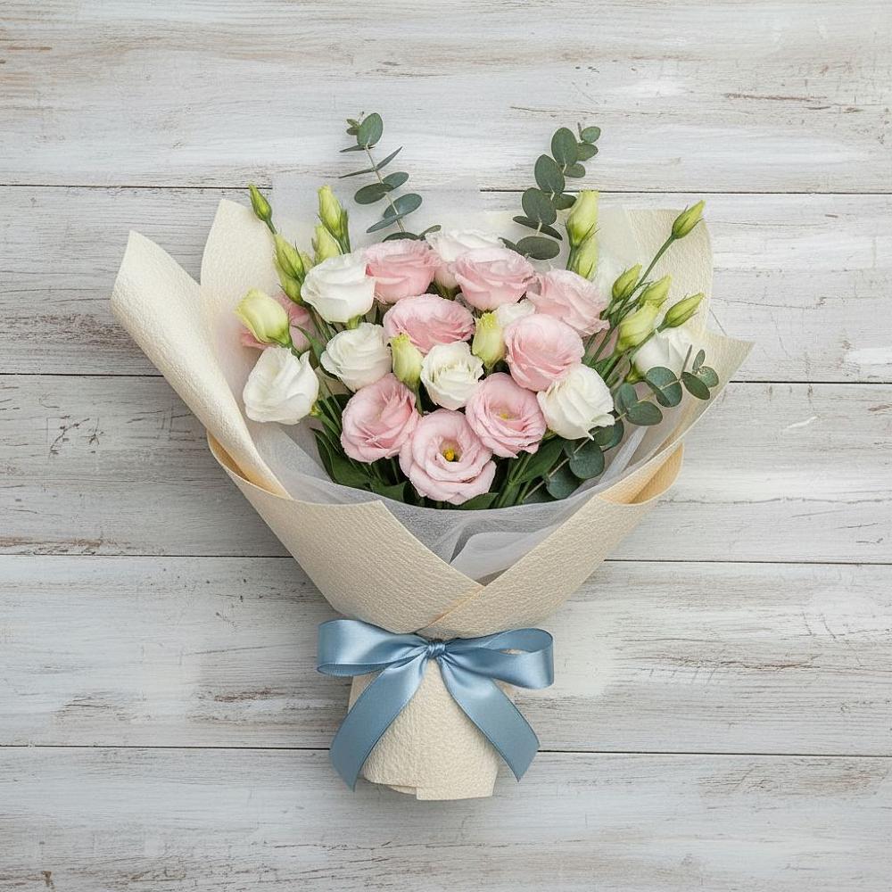 Букет цветов из: Лизиантусы в Городищи